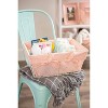 Design Imports Set of 5 Antique White Chicken Wire Liner Baskets Blush: Iron & Cotton Storage, Rectangle, Hand Wash - 2 of 4
