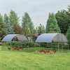 Tangkula Large Metal Chicken Coop Outdoor Galvanized Dome Shaped Cage w/Cover 9 ft x25 ft - 3 of 4