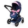 Bayer Design Dolls: Xeo Doll Pram W/ Shoulder Bag in Blue, Pink, Stars - 2 of 4