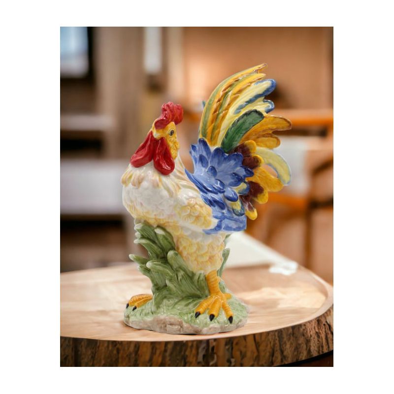 Kevins Gift Shoppe Ceramic Blue Rooster Figurine, 2 of 7