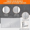 Stainless Steel Cabinet Door With Vent 42 Inches Width 21 Inches Height Double Door - 4 of 4