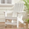 HDPE Adirondack Chair, Weather-Resistant Outdoor Patio Armchair, Modern Plastic Lounge Chair for Garden or Deck – Cuddlewood - 3 of 4