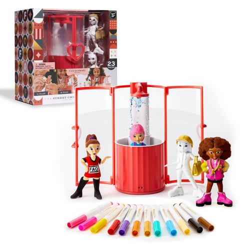 Fao Schwarz Street Chic Fashionistas Wash-and-color Design Dolls