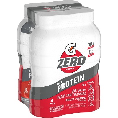 Gatorade Zero RTD Protein - Fruit Punch - 4pk/16.9 fl oz