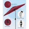 9FT Patio Umbrella Outdoor, Market, Table Umbrella with Push Button Tilt and Crank, 8 Sturdy Ribs for Garden, Pool, Deck, Backyard - 2 of 4