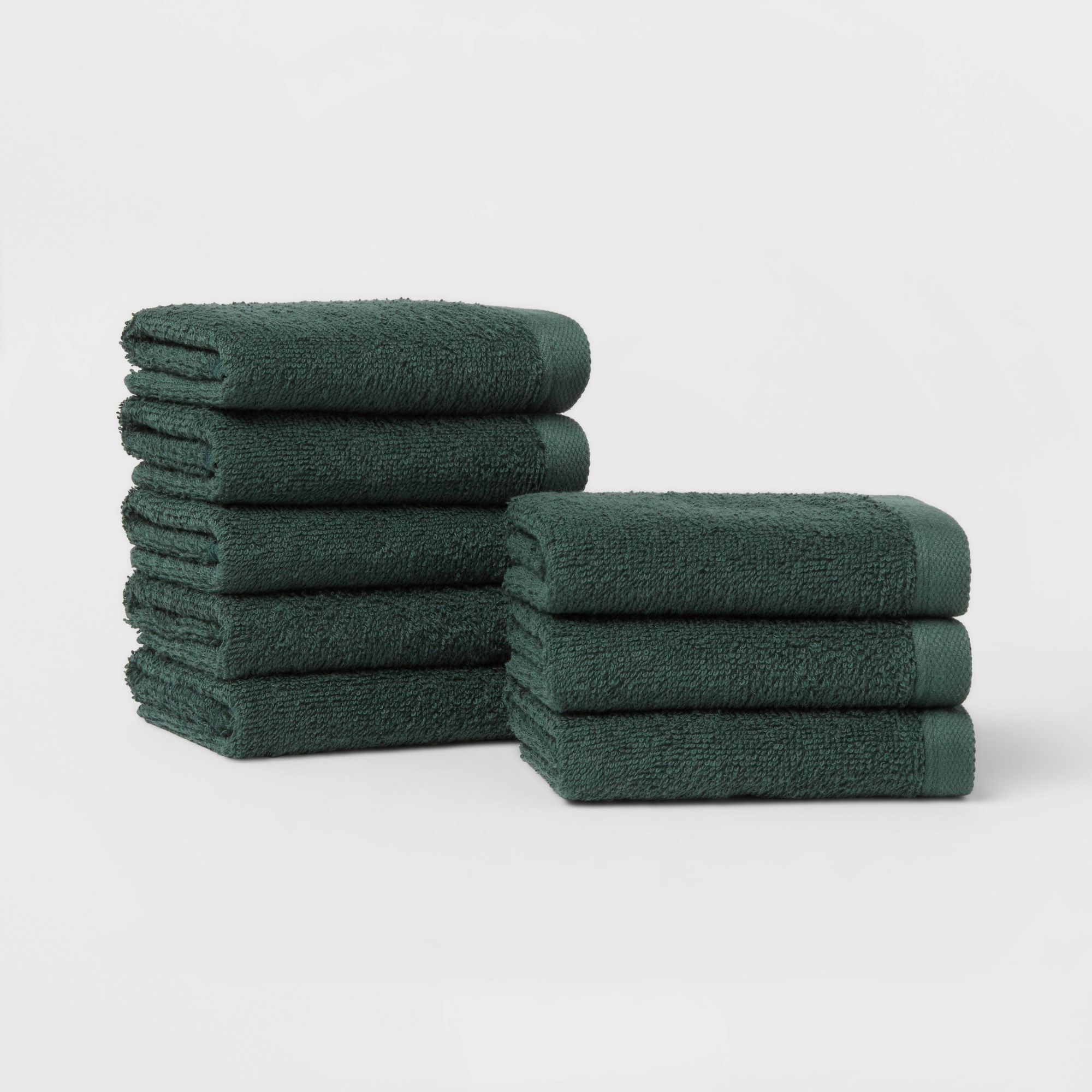 Washcloth Set Dark Green