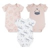 Huggies Baby Girls' Zebras 3pk Short Sleeve Bodysuit - Pink - 2 of 4