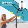Sonkuki 6.5 FT LED Square Outdoor Patio Umbrella Market Table Umbrella - 4 of 4