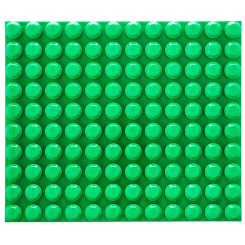 Strictly Briks Toy Building Block Beginner Bricks Stackable Baseplates Large Pegs Green 1 Piece 12.5 X 15 Inches Target