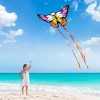 Joyfy Colorful Butterfly Kites – 43.3 In x 15.8 In Giant Beach Kites for Outdoor Games, Beach Fun and Family Activities, Ideal Gift for Kids Age 3+ - 2 of 4