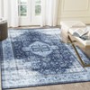 Area Rug Machine Washable Rug Non Slip Indoor Carpet Vintage Distressed Low Pile Rugs Foldable Retro Printed Rug for Bedroom Living Room Kids Room - 4 of 4