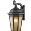 Chloe Lighting Telsa Transitional 1 Light Black Outdoor Wall Sconce 13" Height - 3 of 4