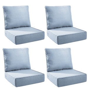 Gymojoy 24x24x6" Outdoor Cushion Patio Chair Furniture Cushion 28D High Density Sponge Cushion with Removable Cover Cushion Replacement - 1 of 4