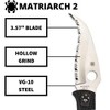 Spyderco Matriarch 2 Folding Pocket Knife with 3.57" VG-10 Reverse S Blade | Get Extreme Cutting Performance with the Lightweight FRN Handle, Black - 3 of 4