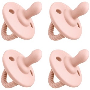 Pacifier 4 pack Soother for Newborns 100% Food Grade Soft Silicone by Comfy Cubs - 1 of 4