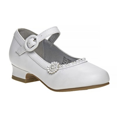 Josmo Little Kids Girls Dress Shoes - White, 11 : Target
