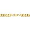 Black Bow Jewelry Men's 6.75mm 10k Yellow Gold Flat Beveled Curb Chain Bracelet - 3 of 4