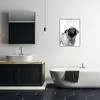 Stupell Industries Pug Bathroom Splash Black Framed Giclee Art - 2 of 4