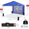 CROWN SHADES 10x10 Pop Up Canopy Tent with Game Netting - One Push Setup Beach Tent - Outdoor Sun Shade for Events, Parties, Camping - 4 of 4