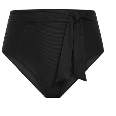 Women's Plus Size Seville Hi Waist Bikini - black | CITY CHIC