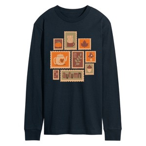 Men's - Instant Message - Fall Stamp Cluster Long Sleeve Graphic T-Shirt - 1 of 4
