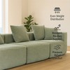 Whisen 3-Seat Modular Sectional Sofa, All-Foam Compressed Deep-Seat Couch with Textured Chenille, Tool-Free Assembly - 3 of 4