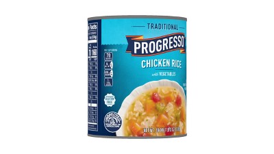  Progresso Traditional, Chicken Rice with Vegetables Canned Soup,  19 oz. (Pack of 12) : Packaged Vegetable Soups : Grocery & Gourmet Food