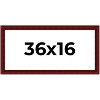 PosterPalooza | Panoramic Weathered Red Picture Frame - UV Acrylic, Foam Board Backing, Hanging Hardware - 2 of 4