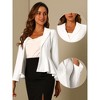 Allegra K Women's Dressy Single Button Business Casual Work Peplum Blazer - 2 of 4