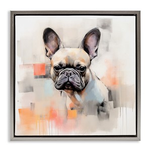 Stupell Industries French Bulldog Abstract, 18" x 18" - 1 of 4
