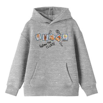 Scooby Doo Mystery Gang Doodles Youth Athletic Gray Hoodie