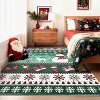 Christmas Runner Rug – Washable, Non-Slip, Santa & Reindeer Print, Low Pile, Foldable Carpet for Hallway, Kitchen, Bedside - 2 of 4
