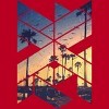 Men's Design By Humans Vintage Palm Beach Geometric By Magnussons T-Shirt - 2 of 4
