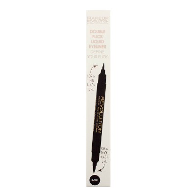 Makeup Revolution Thick and Thin Dual Liquid Eyeliner - 0.60 fl oz