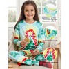 PATPAT Family Matching Christmas Pajamas, Tie Dye Pjs Sets with Snowman & Gingerbread, Includes Plaid Socks for Family - 4 of 4