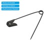 Unique Bargains Metal DIY Blankets Crafts Brooch Making Home Sewing Nickle Plated Safety Pins 100 Pcs - 4 of 4
