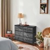 KTMBDW Dresser with 8 Drawers, Chest Clothing Organizer Unit, Large Storage Furniture for Bedroom, Hallway, Living Room, Nursery & Closet, Black - 3 of 4