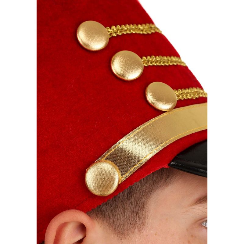 HalloweenCostumes.com    Toy Soldier Hat for Kids, Black/Orange/Red, 4 of 7