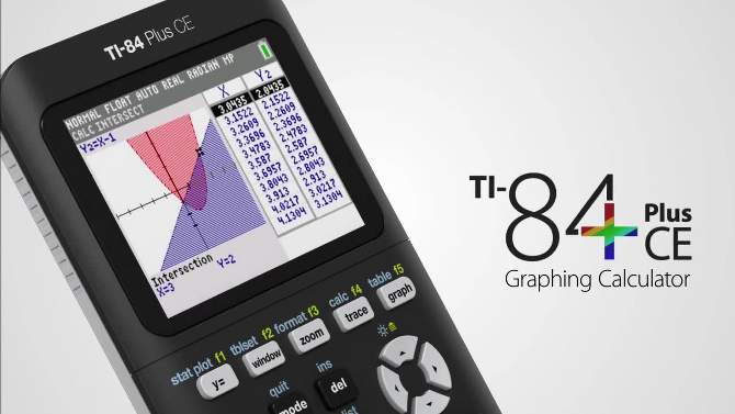 Texas Instruments 84 Plus CE Graphing Calculator - Black, 6 of 14, play video