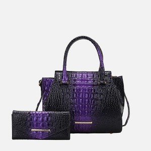 MKF Collection Versatile Bently Halloween Croc-Embossed Tote & Wallet Women Handbag Set by Mia K - 1 of 4