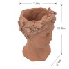 YUHAO Visage Head Bust Planter for Indoor Outdoor Home Garden Decor,7.3"x6.9"x10.6" - 4 of 4