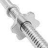 Philosophy Gym 1" Standard Weightlifting Barbell - Threaded EZ Curl Bar with Star Collars - image 2 of 4