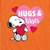Boys' - Peanuts - Snoopy Hugs And Kisses Short Sleeve Graphic T-Shirt - 2 of 4