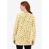 Woman Within Women's Plus Size Perfect Printed Long-Sleeve Crewneck Tunic - 3 of 4