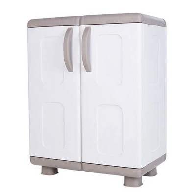 Homeplast Eve Cabinet 2 Door 2 Shelf Weatherproof Outdoor Plastic
