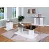3pc Montreaux Coffee, Console, and End Table Set with Black Tempered Glass Top - miBasics - 2 of 4