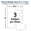Avery Customizable Self-Laminating Name Badges with Clips, 2.25" x 3.5", White Printable Inserts, 30 Clip Style Laminated Badges (5362) - 4 of 4