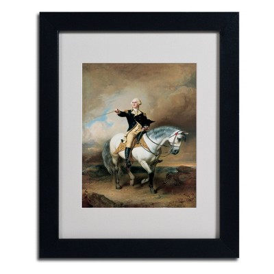 Trademark Fine Art -John Faed 'Portrait of George Washington' Matted Framed Art
