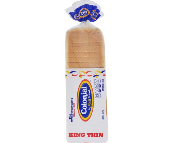 Colonial King Thin Bread - 20oz