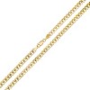 Mens 14k Two-Tone Gold THICK Diamond-cut Miami Cuban Curb Chain Necklace - 2 of 3